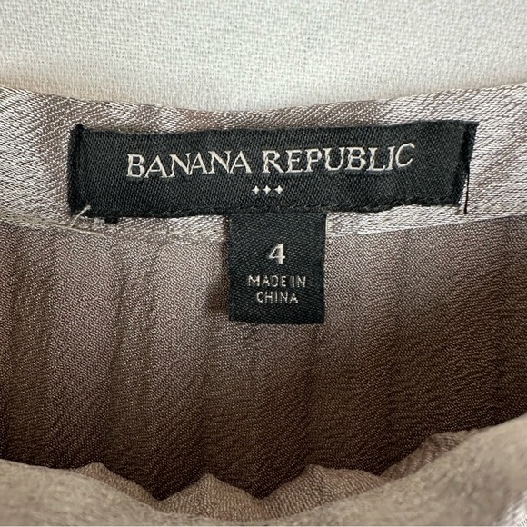 Banana Republic Metallic Pleated Midi Skirt Party Office - Picture 2 of 6